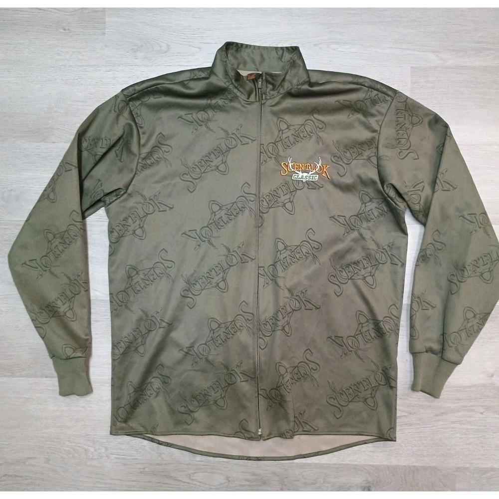 Scentlok Classic Zip Up Thin Jacket Size Large Women's Fleece Lined